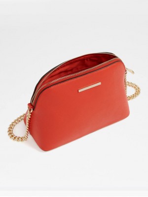 AL055*ALDO SHELL CROSS BODY BAG (RED)